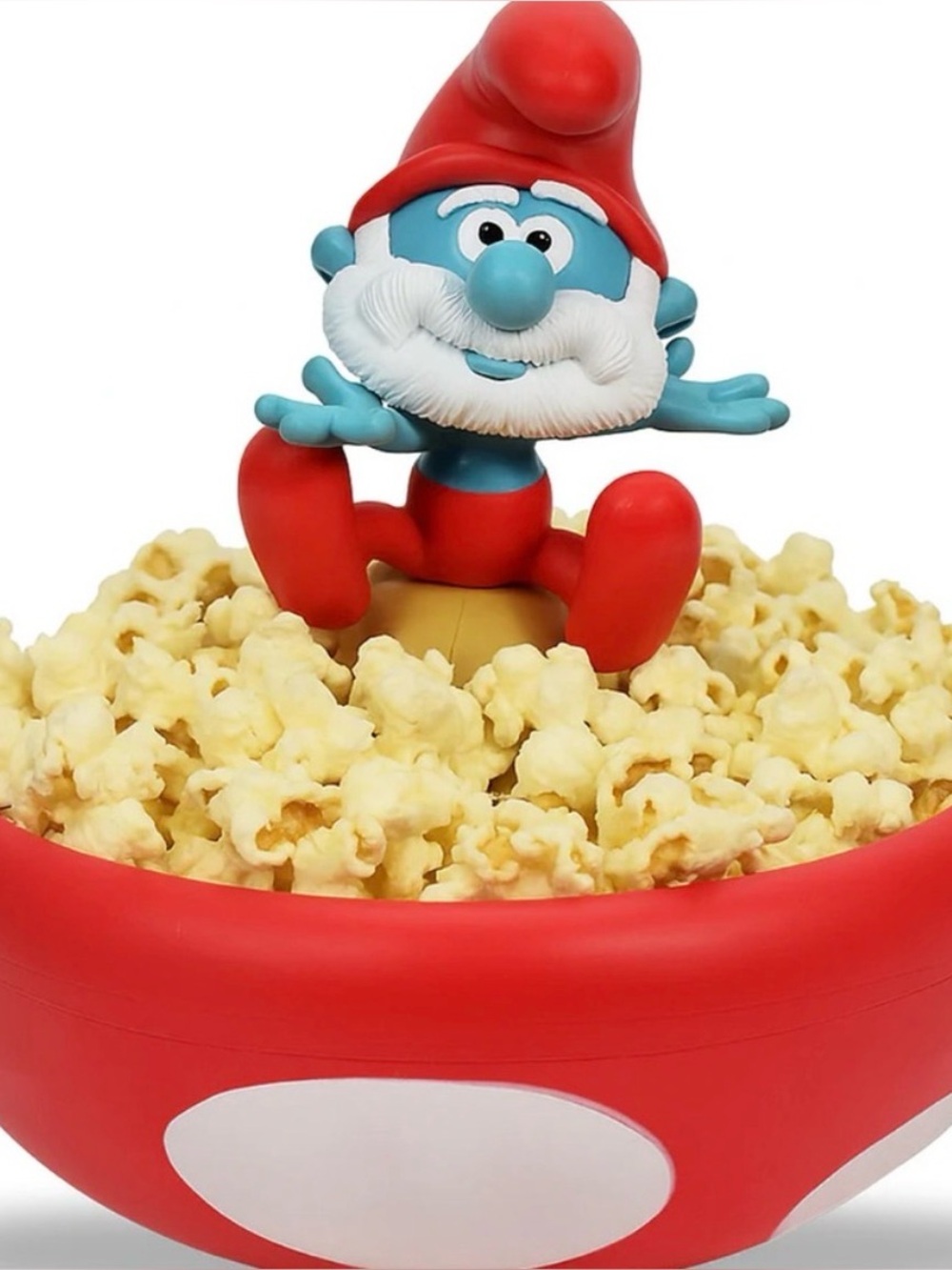 Papa Smurf Red Popcorn Bowl